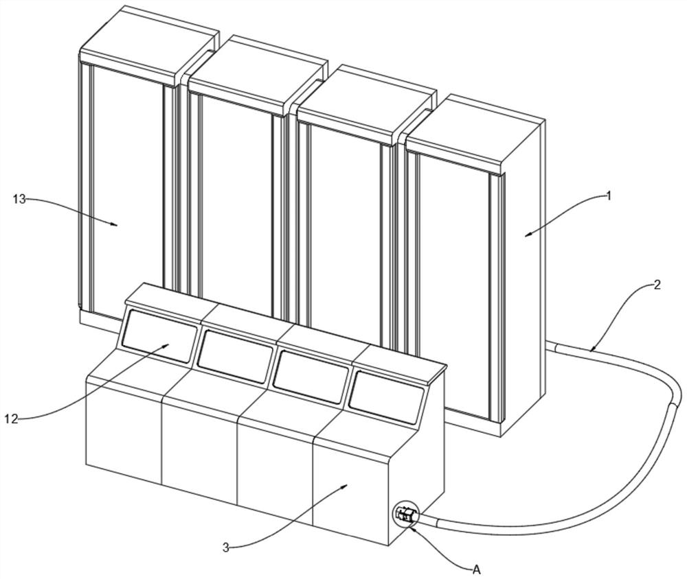 Substation central control auxiliary system based on three dimensions