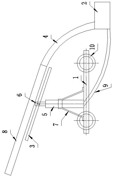 Lifting rotary type guniting device