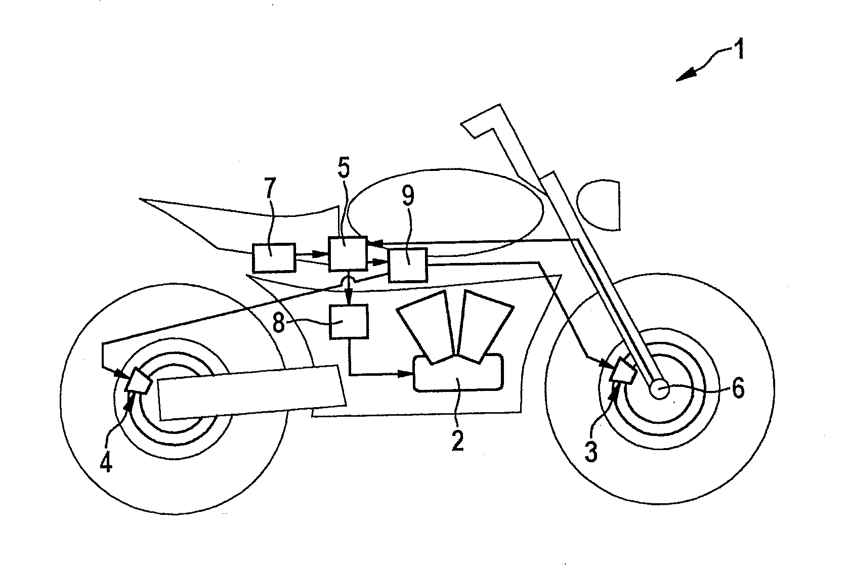 Method for stabilizing a two wheeled vehicle