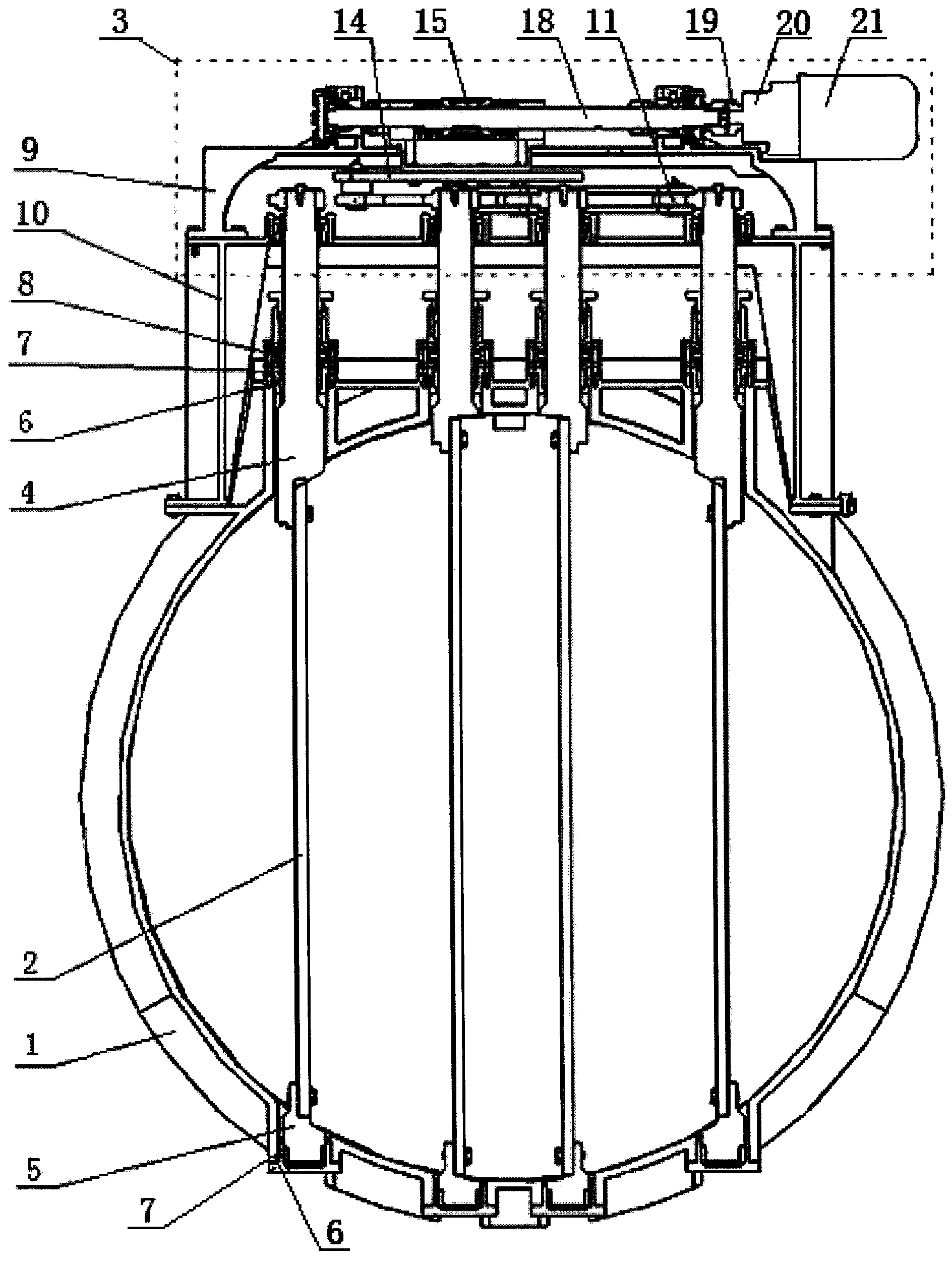 Capping device of conduit mouth of ship body