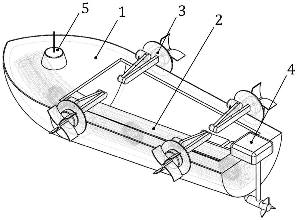 An intelligent offshore wind power operation and maintenance ship structure