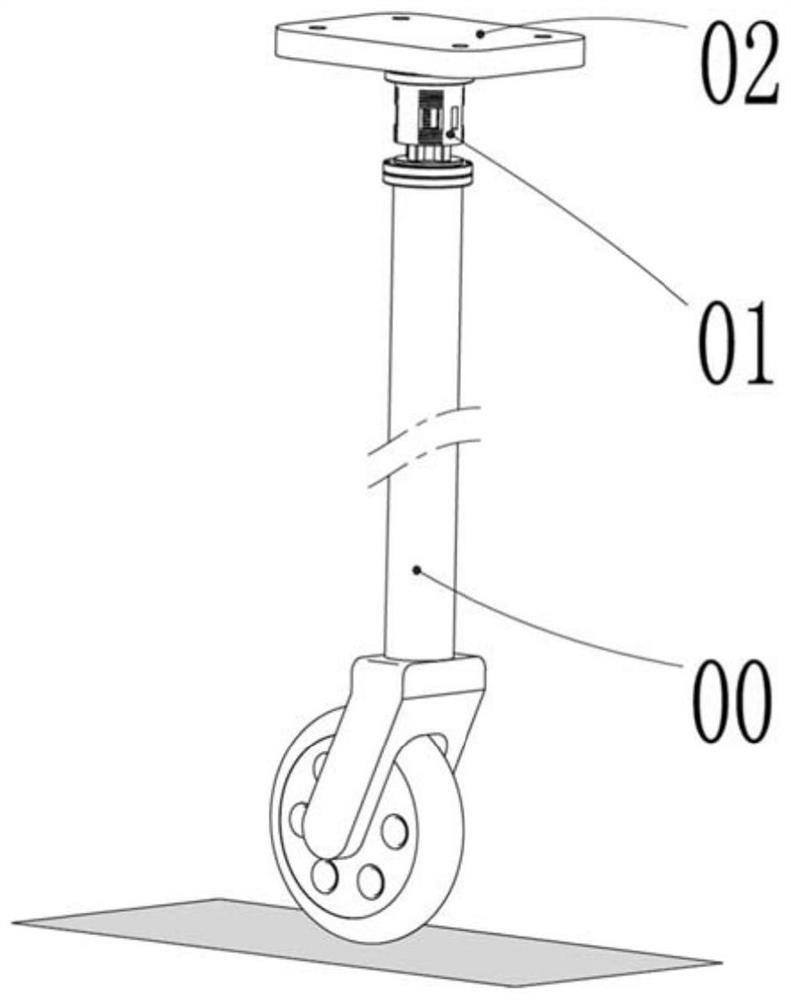 A six-component rod-type strain balance used for force testing of aircraft landing gear