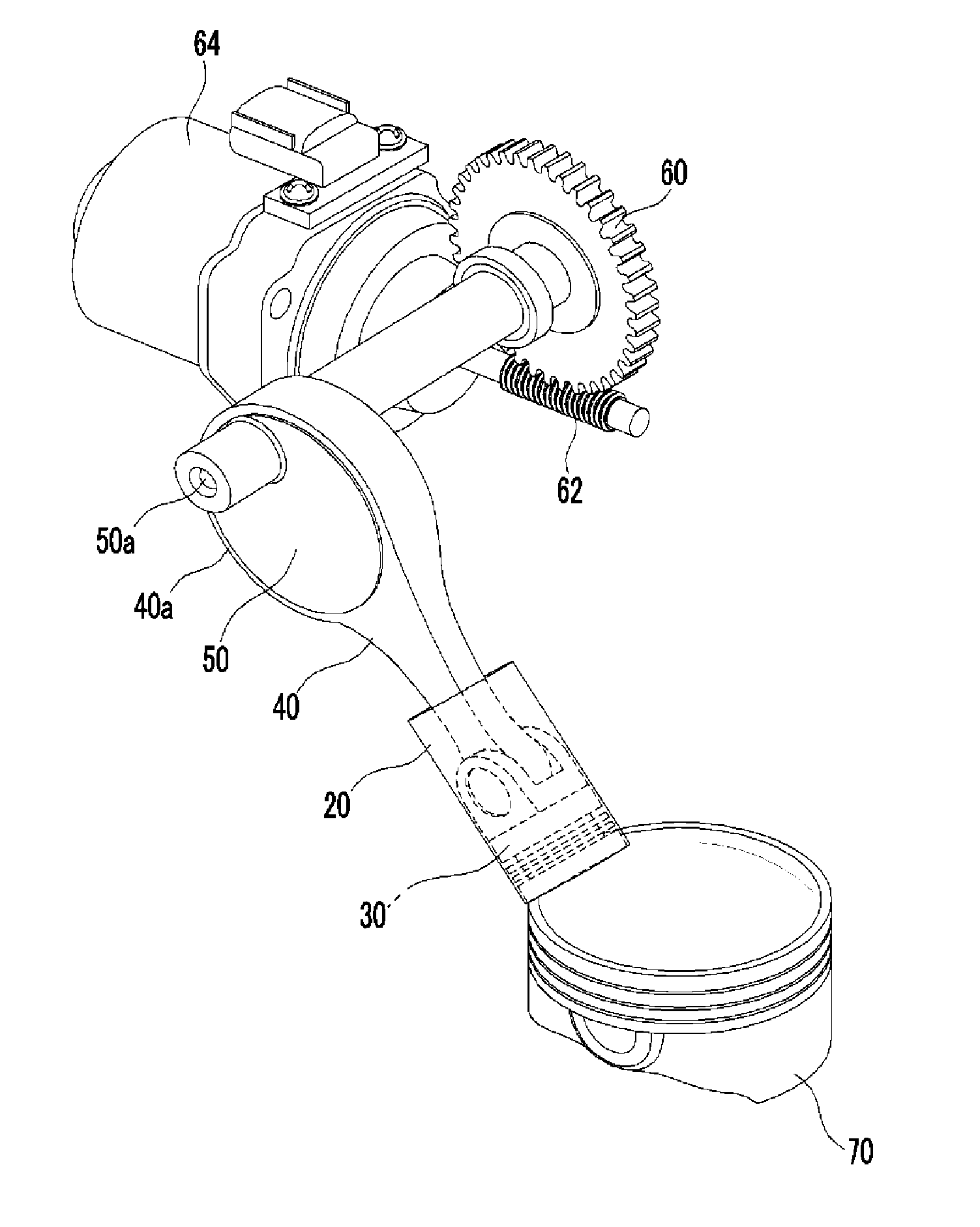 Variable compression ratio device and internal combustion engine using the same