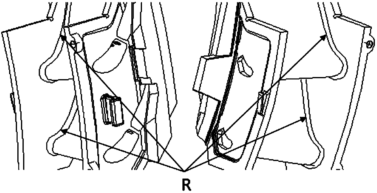 Method for eliminating looseness of joint R part between blade body and edge plate of large joint blade