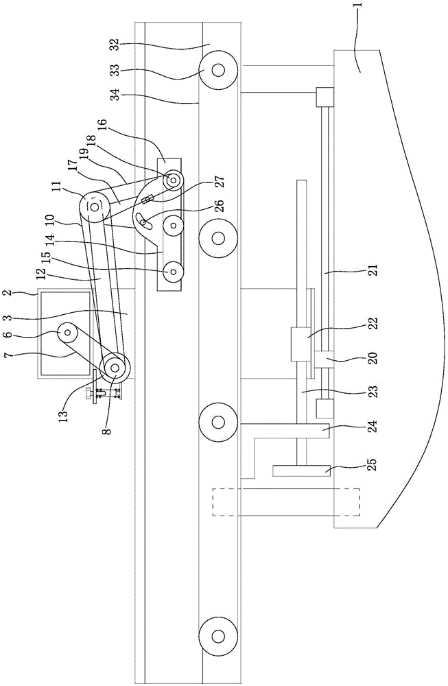 A bag feeding and suction bag system for a bag-feeding glucose automatic packaging machine