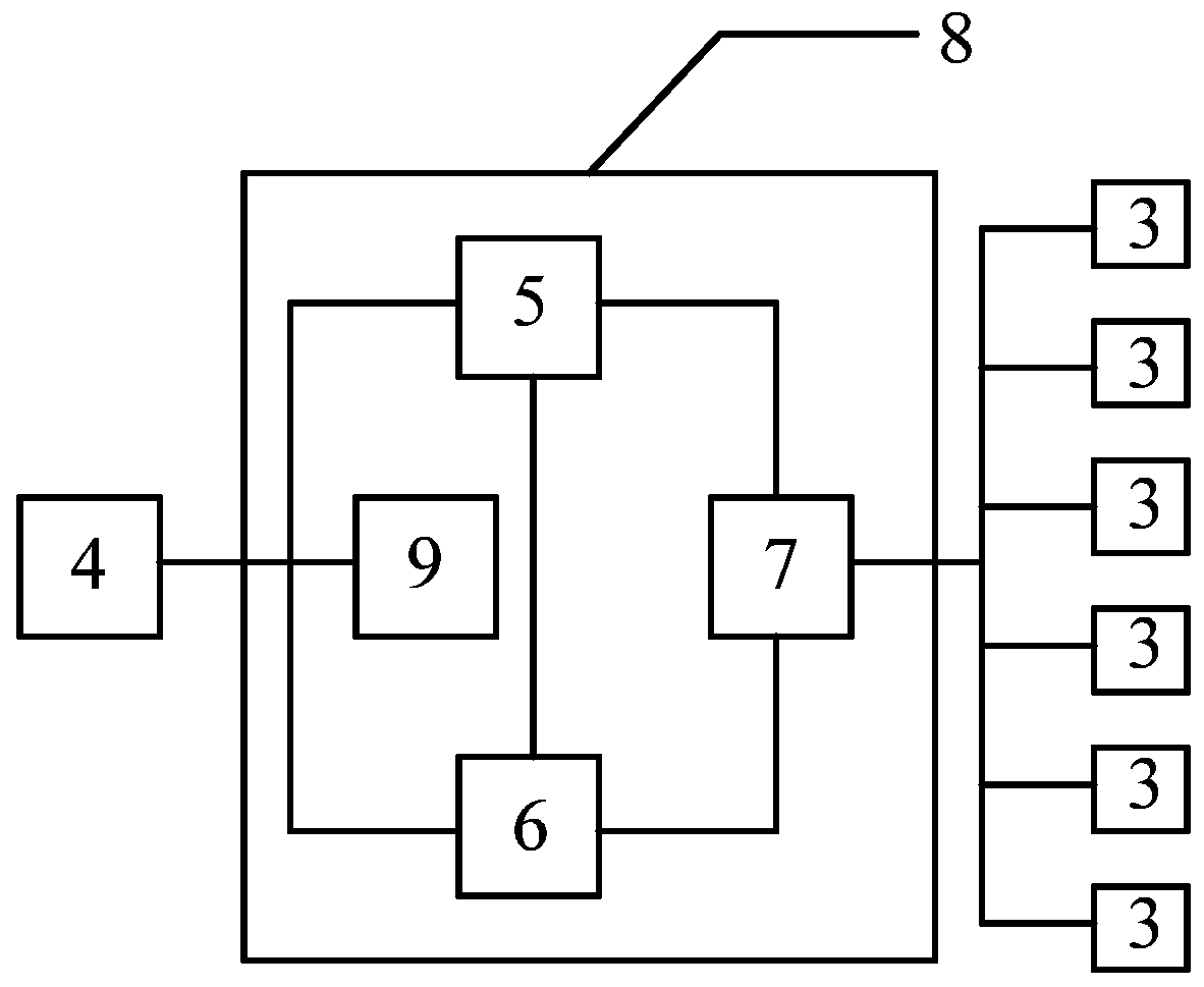 RFID intelligent bookshelf multi-column synchronous detection method and bookshelf