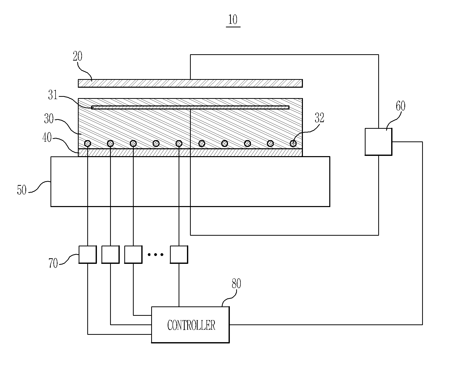 Electrostatic chuck device and control method thereof
