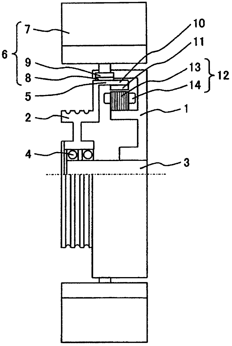 Thin type hoister for elevator and elevator device