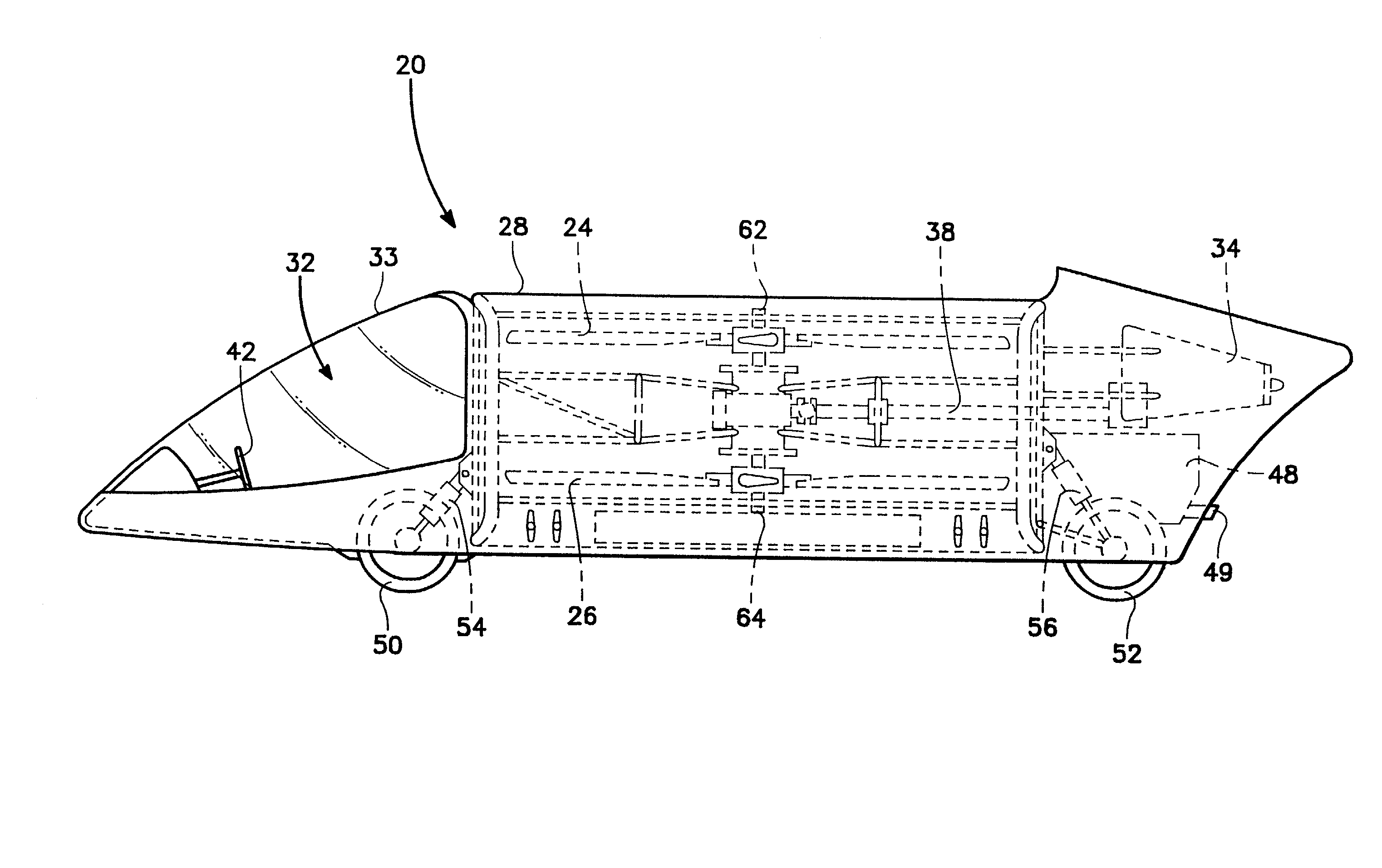 Counter rotating ducted fan flying vehicle