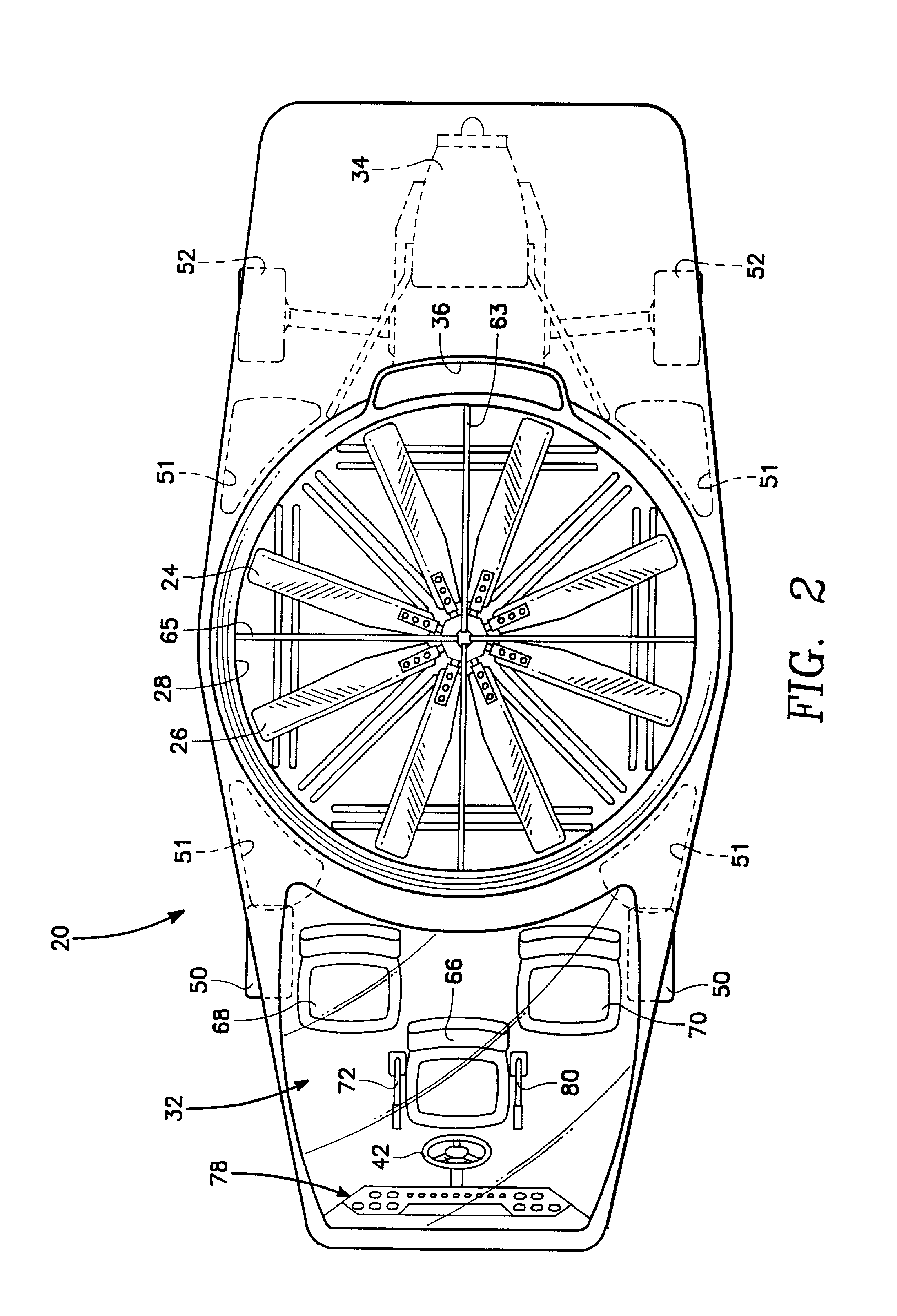 Counter rotating ducted fan flying vehicle