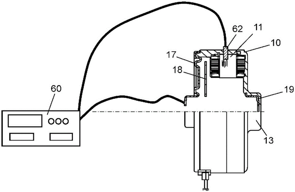 Motor and electric device equipped with same