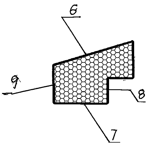 Pitched roof and wallboard connected cold and hot broken bridge structure