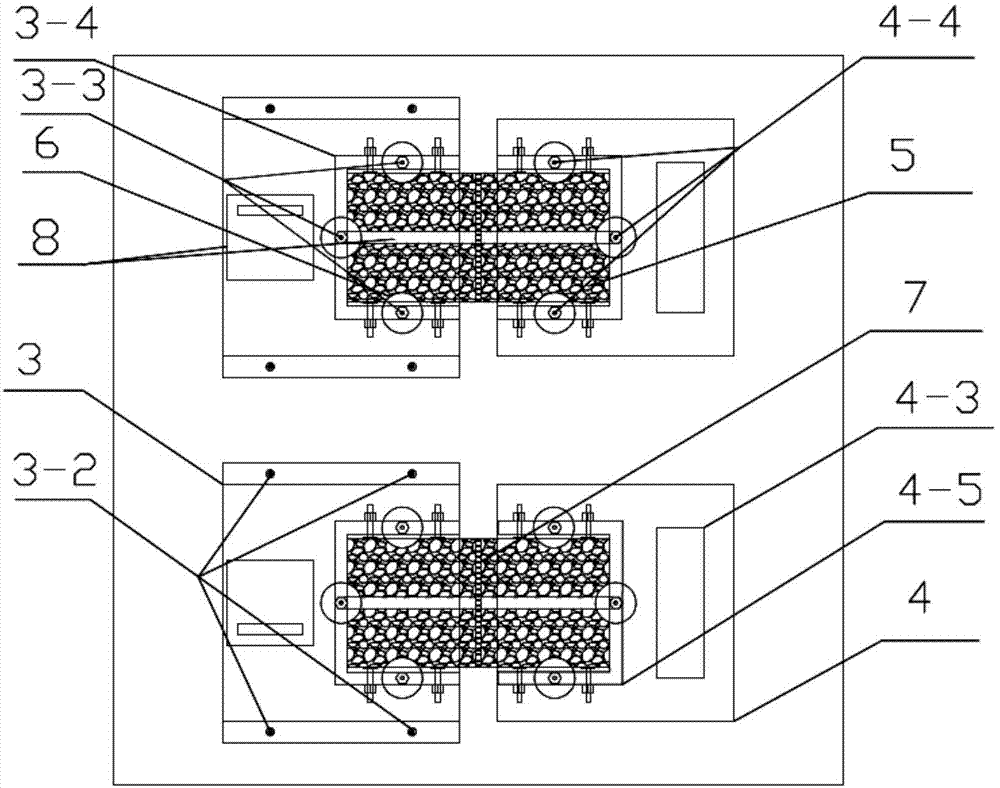 Equipment and method for testing bonding fatigue performance of pavement crack filling material