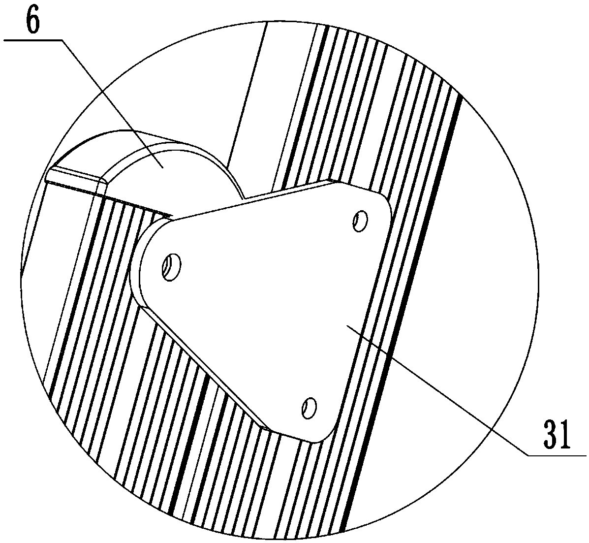 Folding ladder capable of being contracted