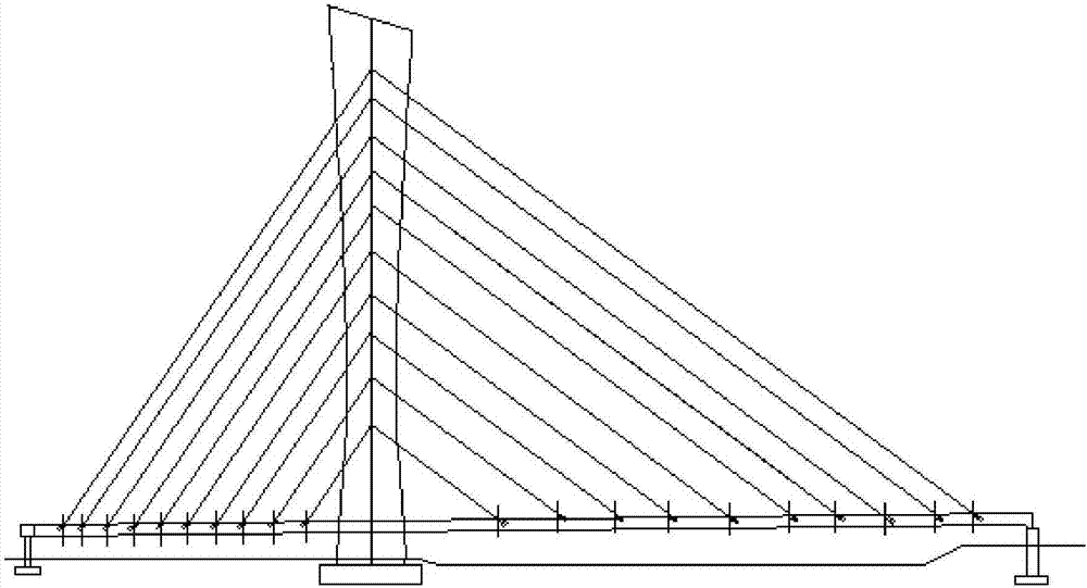 Horizontal rotation structure of ultra-large-tonnage asymmetric hybrid girder cable-stayed bridge and construction method thereof