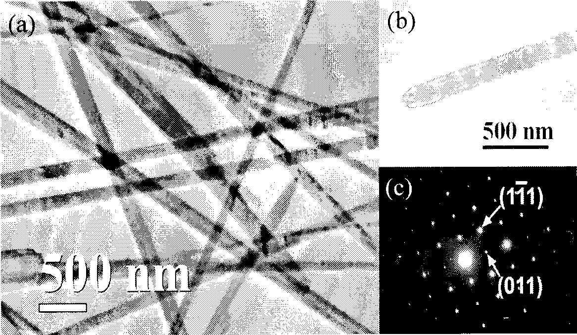 Method for preparing CdS or CdSe nano-tube with KCdCl3 nanowire as template
