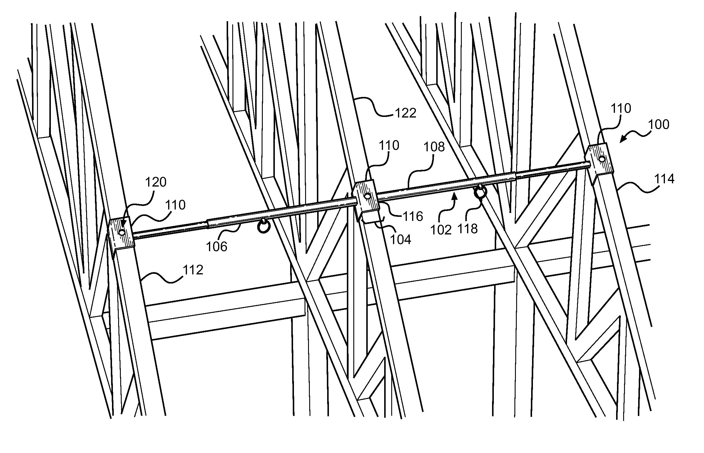 Truss and wall stabilizer