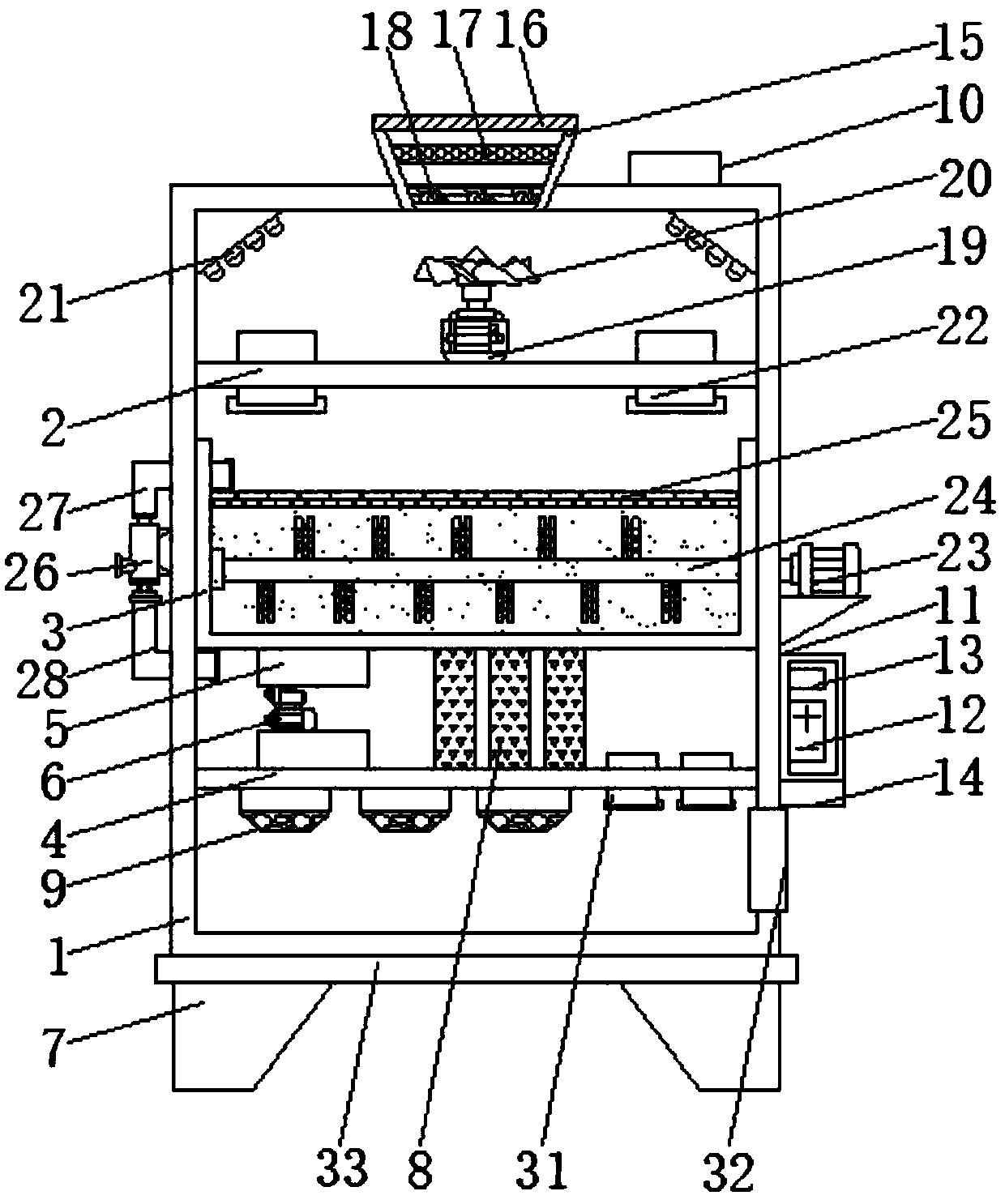 Intelligent air treatment device for biological laboratory