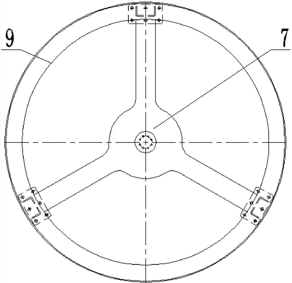 Connecting structure between rotating barrel and rotating joint of roller type drying equipment