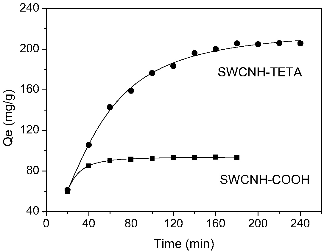 Preparation method and application of functional single-walled carbon nanohorn