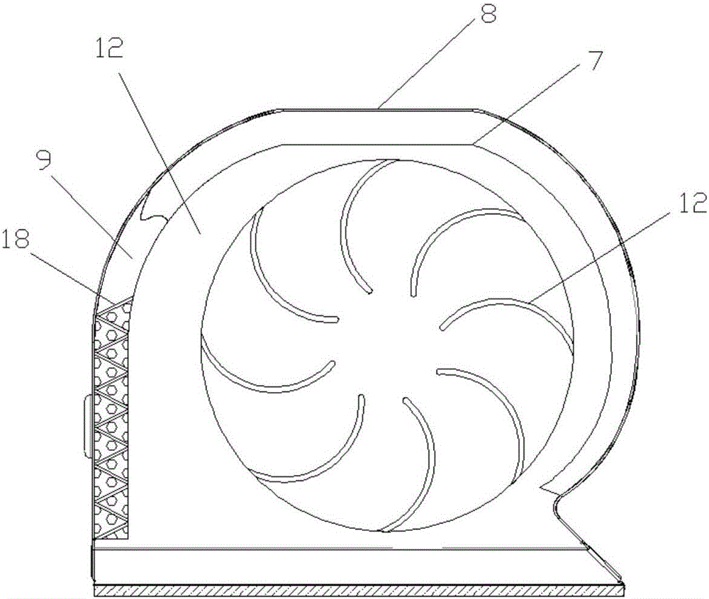 Centrifugal volute fan of ultra-thin air conditioner