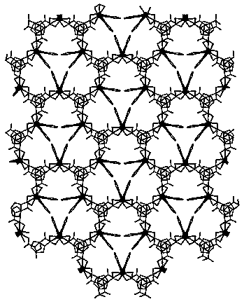 Zinc-organic frame with acetylacetone fluorescence response and preparation method thereof