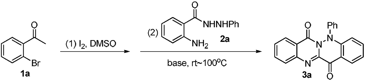 5h-quinazoline[3,2-b]cinnoline-7,13-dione compound and preparation method thereof