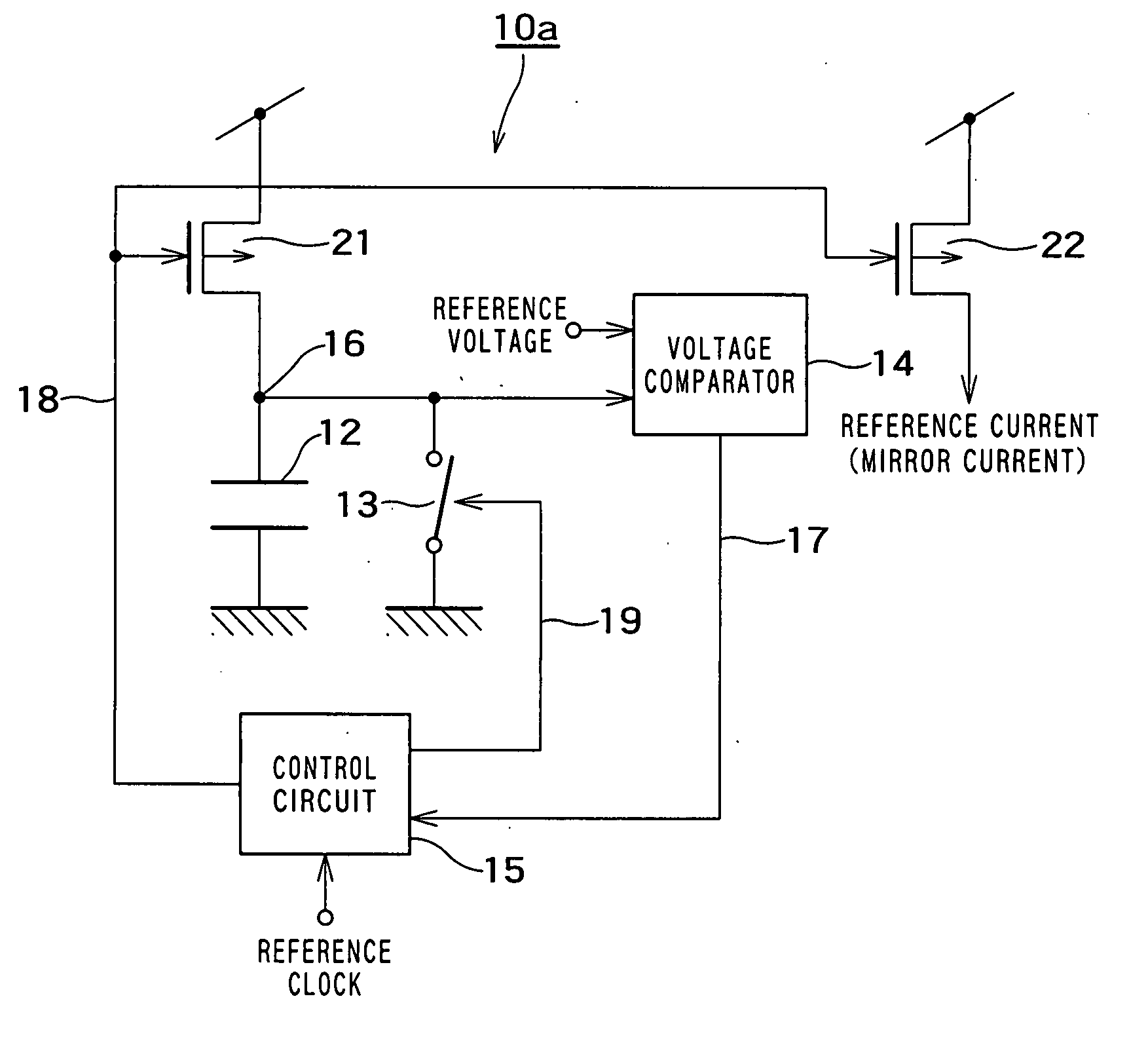 Semiconductor device including current control circuit of reference current source