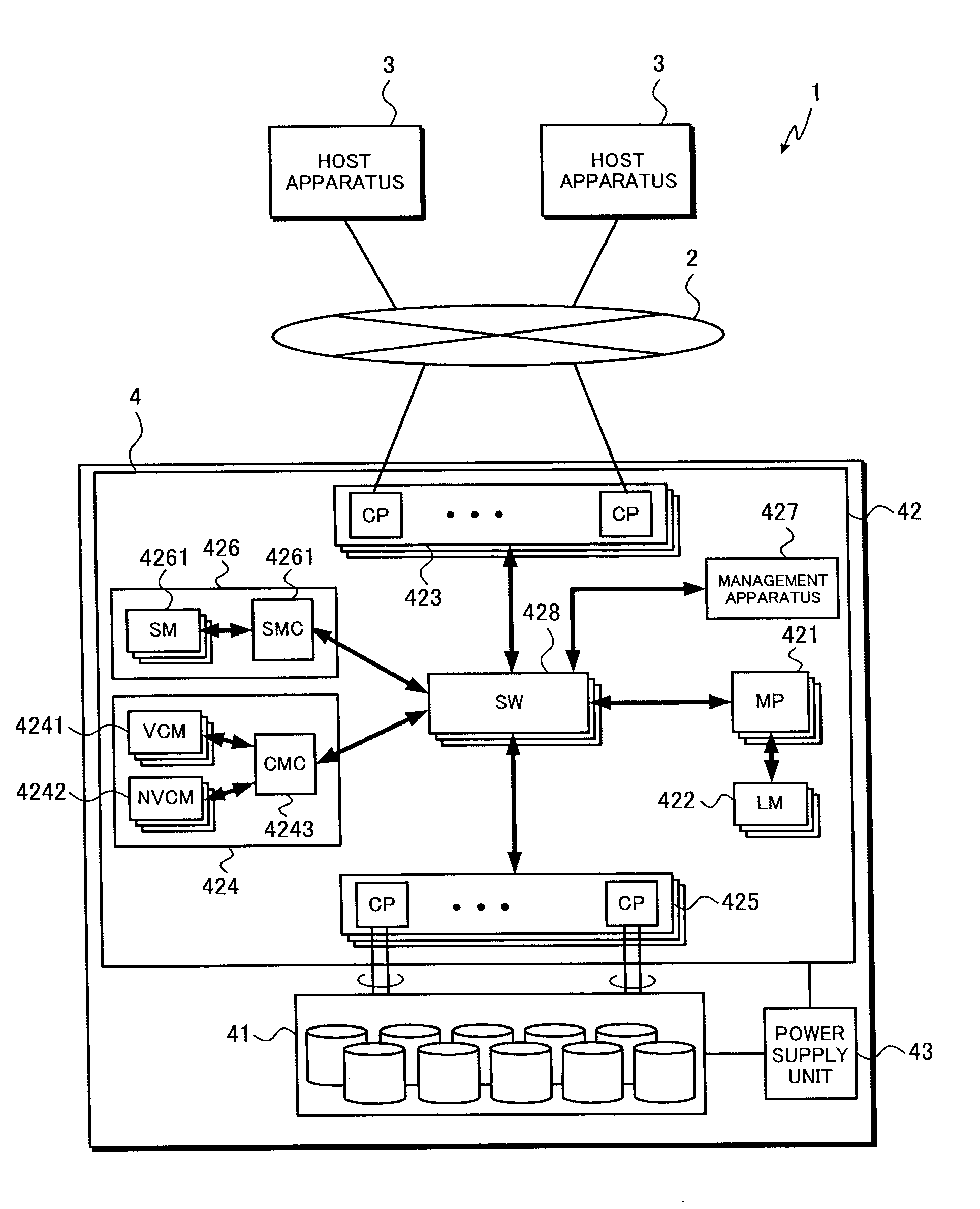 Storage apparatus and data management method in the storage apparatus
