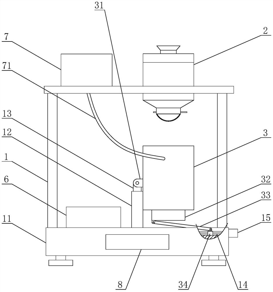 A water-flying device for preparing prescriptions of traditional Chinese medicine