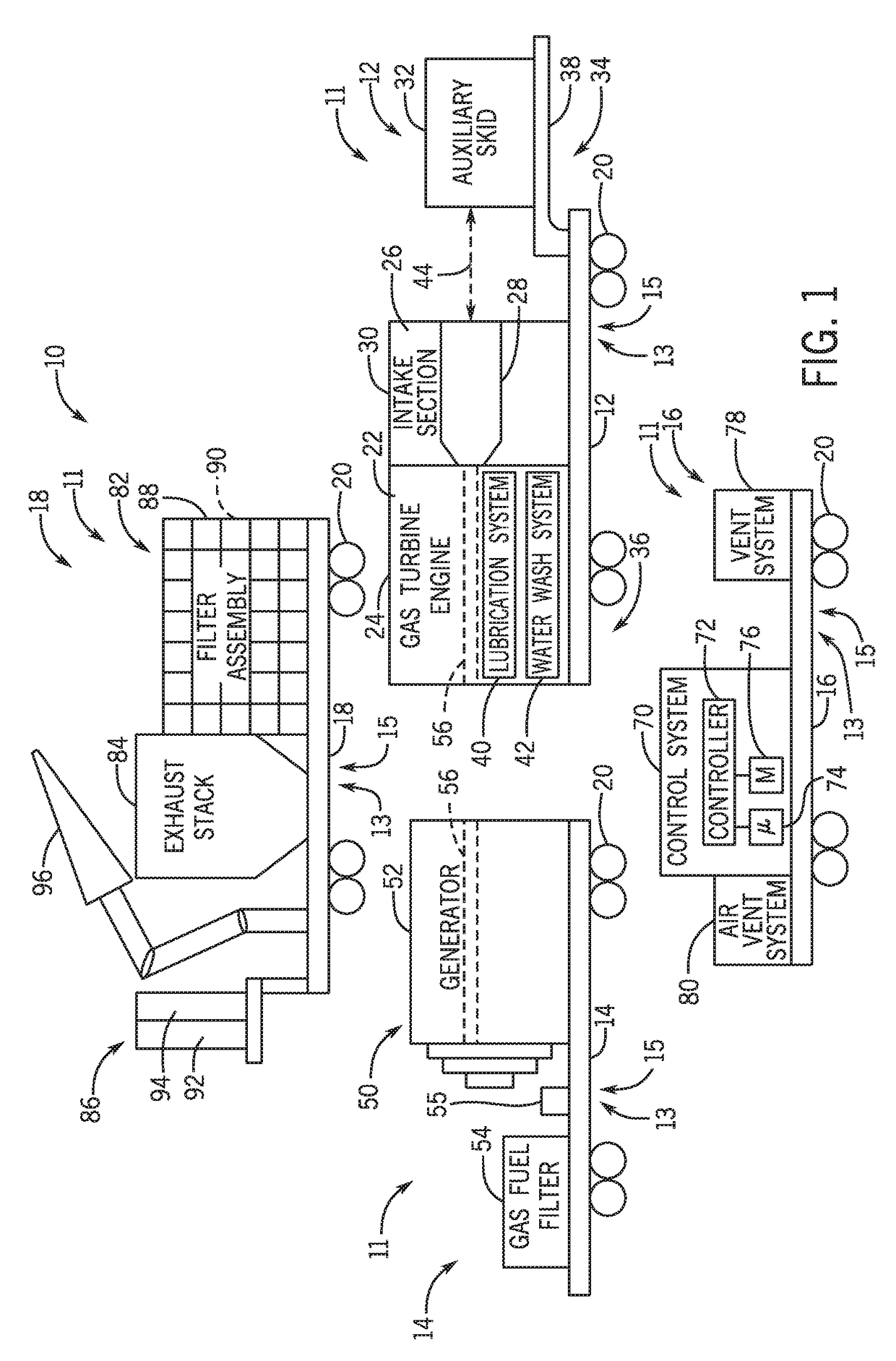 Systems and methods for a mobile power plant with improved mobility and reduced trailer count