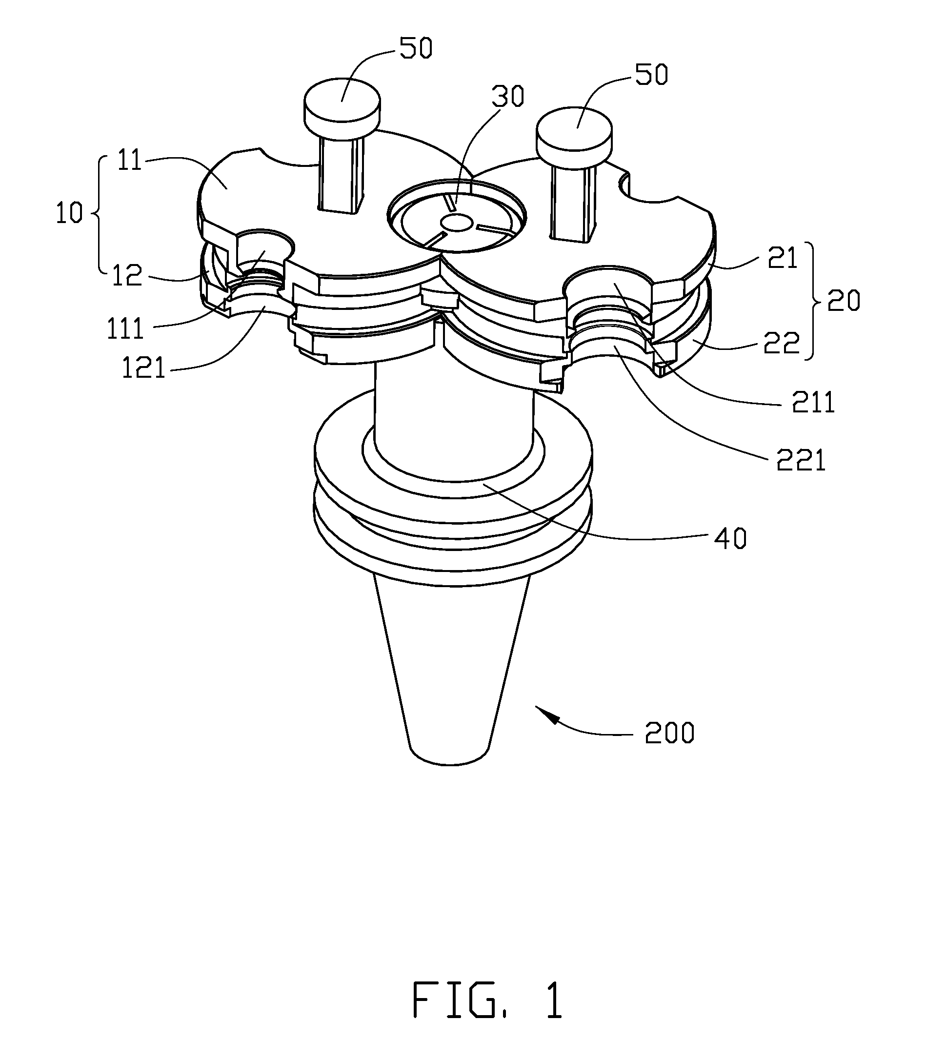 Pressing device for latching and releasing chucking device