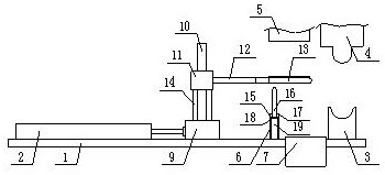 Intelligent stamping mechanism capable of achieving automatic feeding and discharging