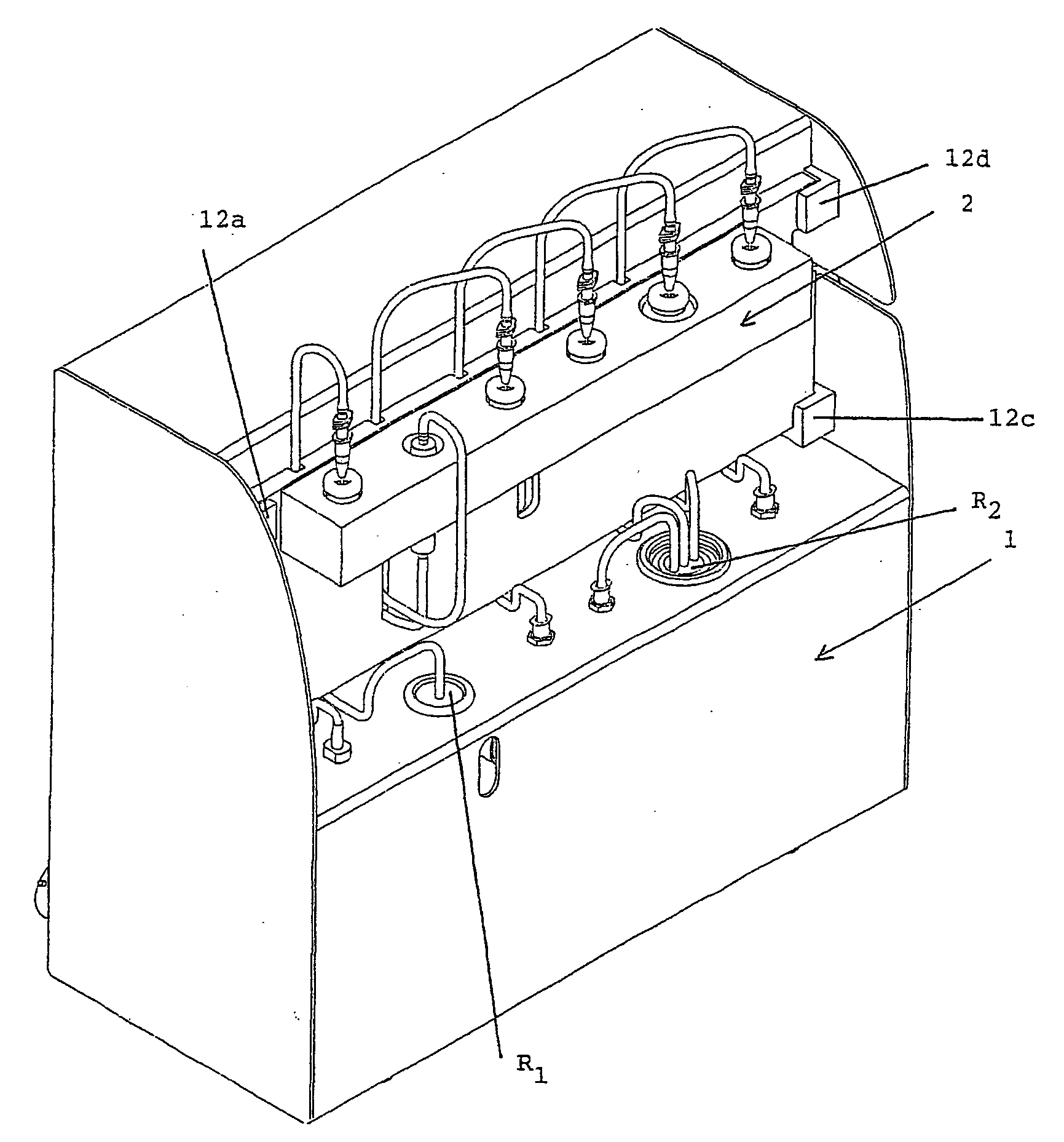 Device for synthesis of radiopharmaceutical products