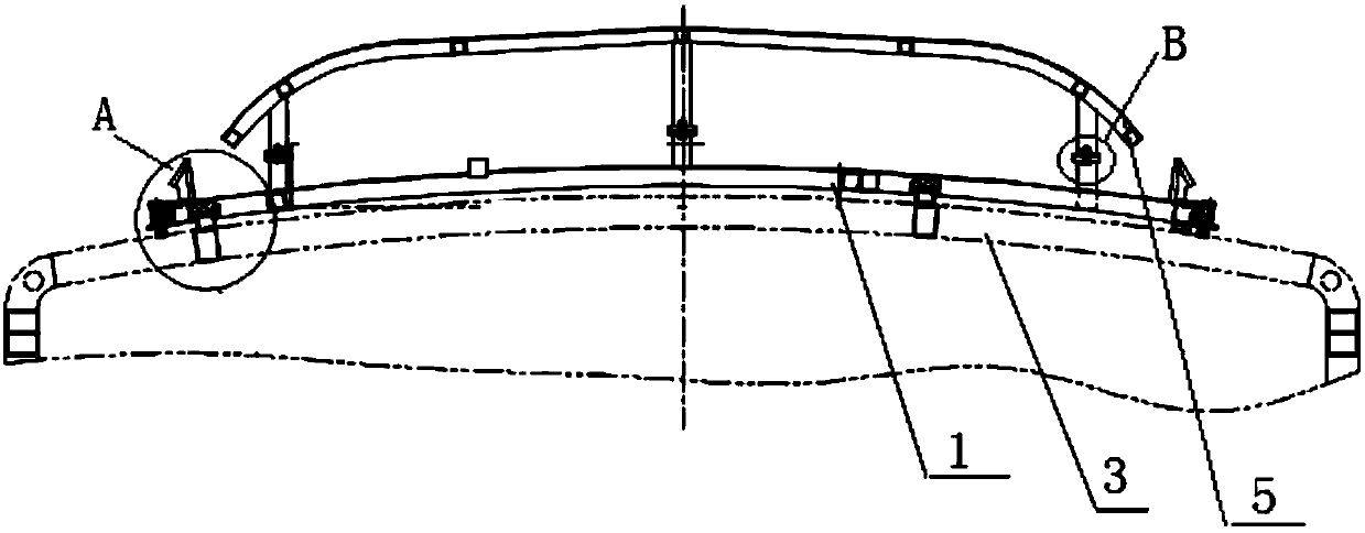 Detachable top cover of locomotive