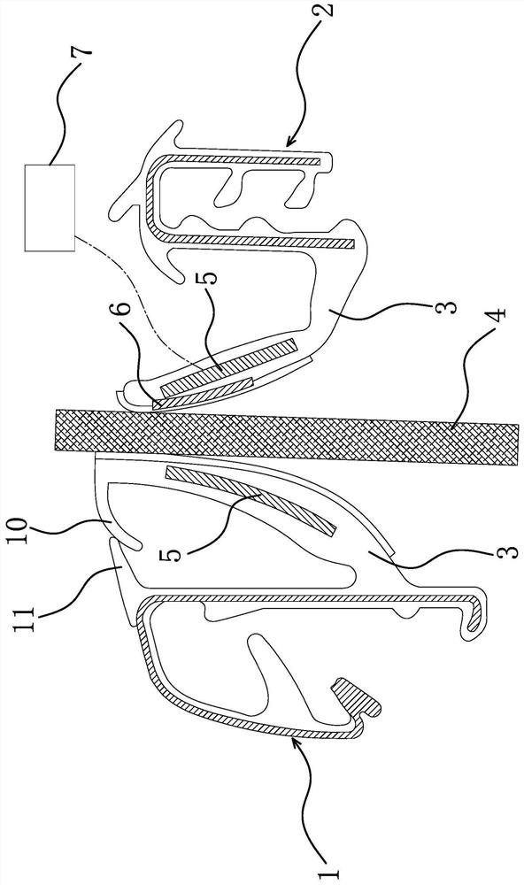 Water cutting structure of vehicle window glass