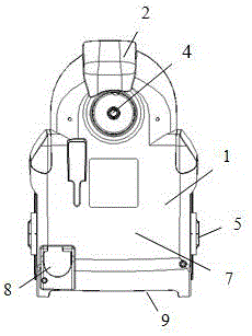 Noise reduction floor under vacuum cleaner motor box