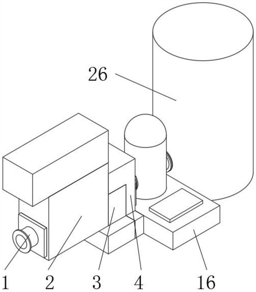 An integrated pump station with decontamination device