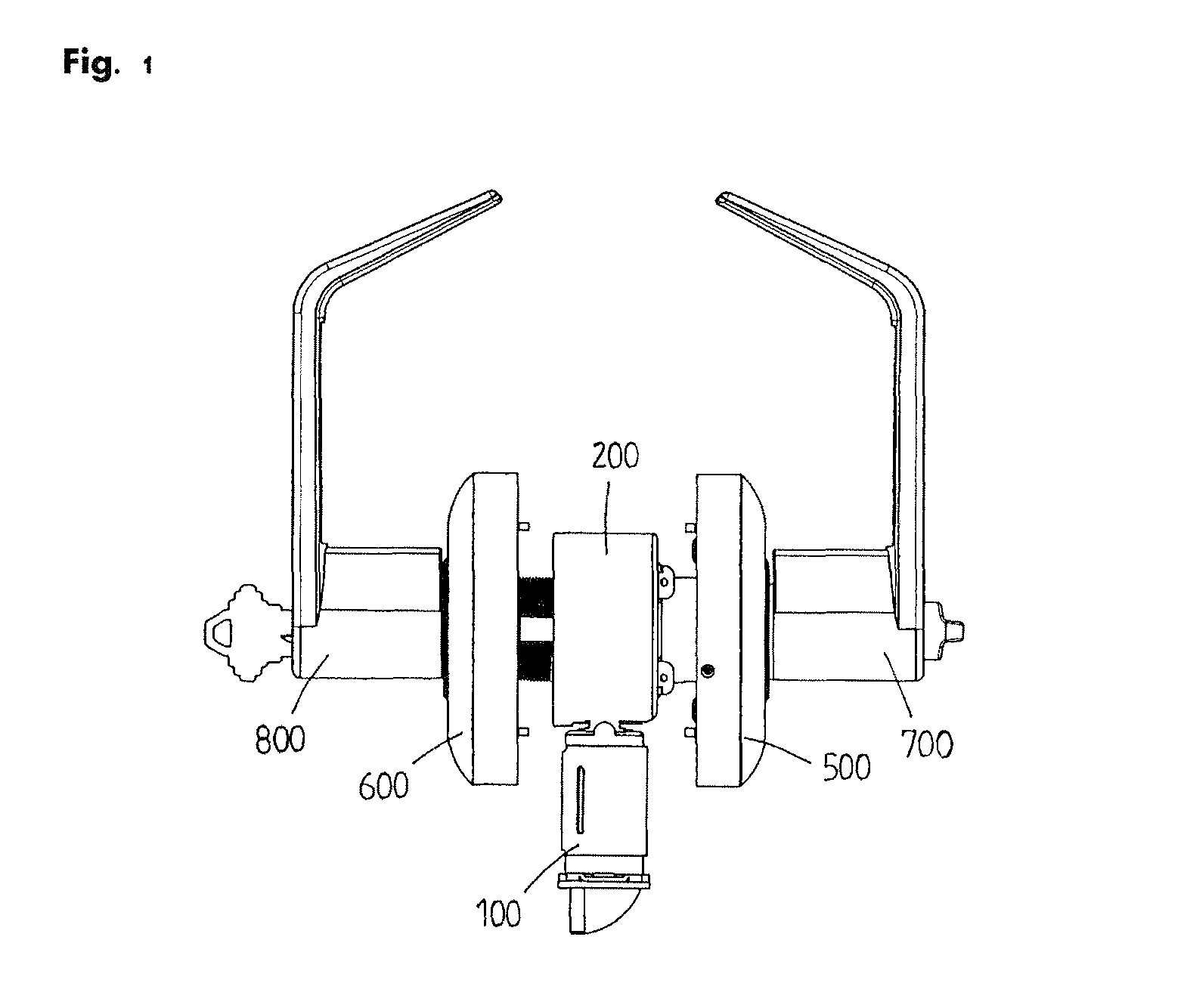 Cylindrical lever lock
