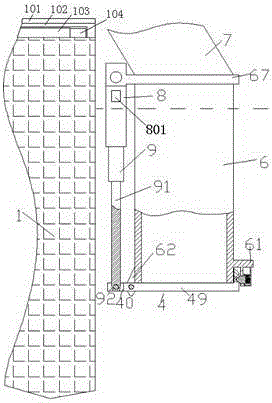 Solar power supply lift station water drawing pipe device with adjustable jointing speed