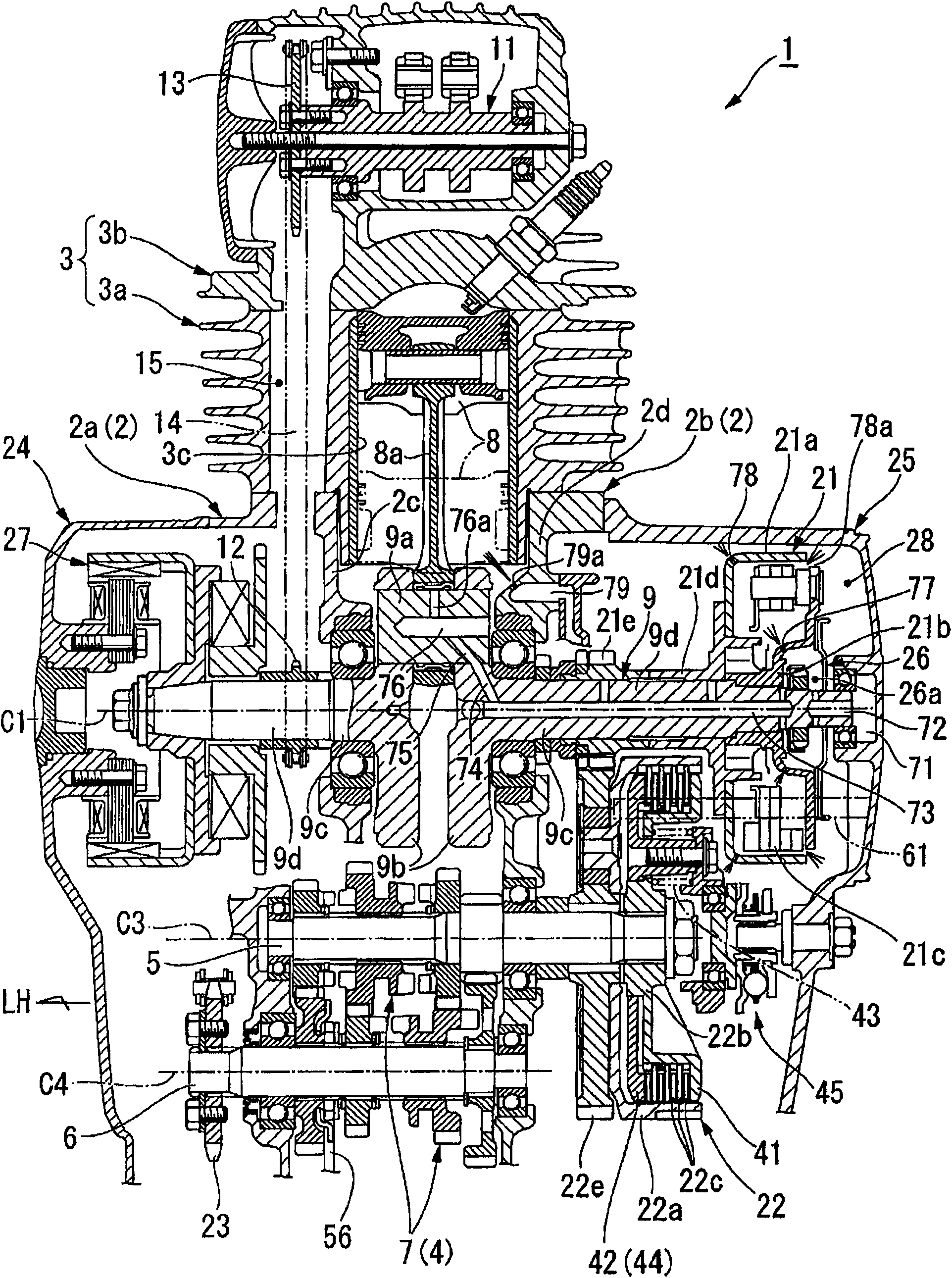 Oil supply construction for power transmission mechanism