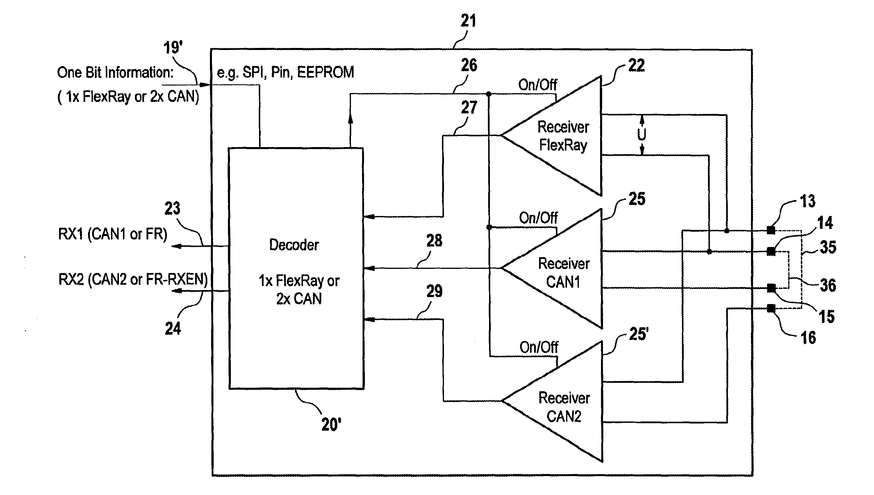 Circuit Arrangement For A Motor Vehicle Data Bus