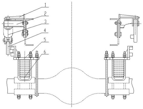 Front rigid-flexible conversion device for highway-railway dual-purpose vehicle and highway-railway dual-purpose vehicle