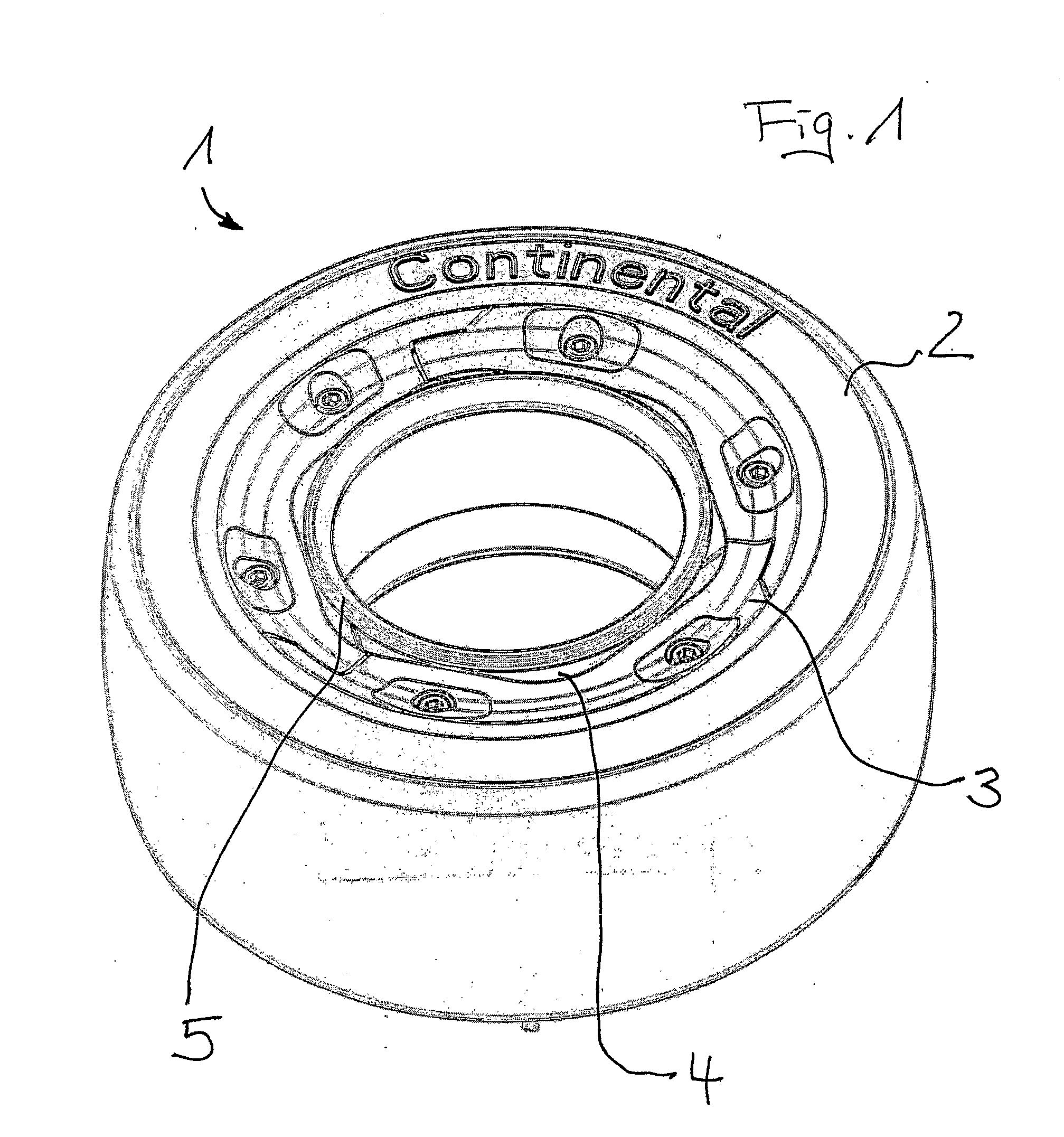 Vehicle Wheel Comprising A Wheel Rim And Rubber Tire