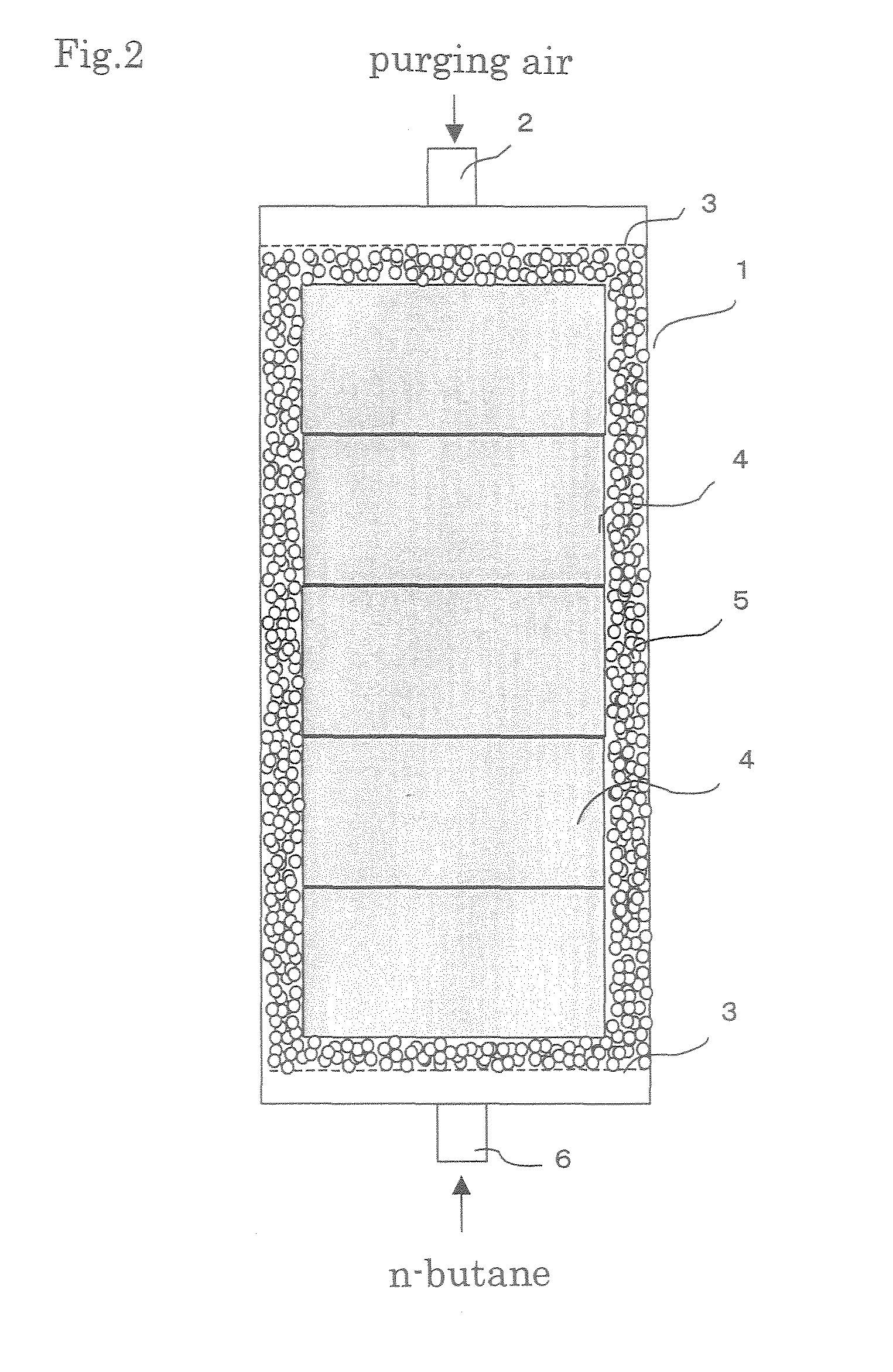 Evaporated fuel gas adsorbent, evaporated fuel gas trapping apparatus, active carbon and process for producing the same