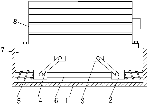 Damping seat for mining motor