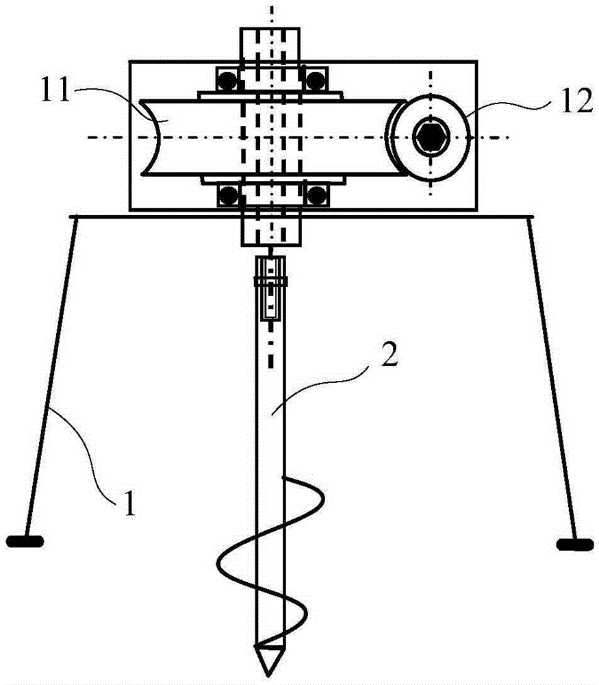 A screw-in device for installation and maintenance of power transmission and transformation