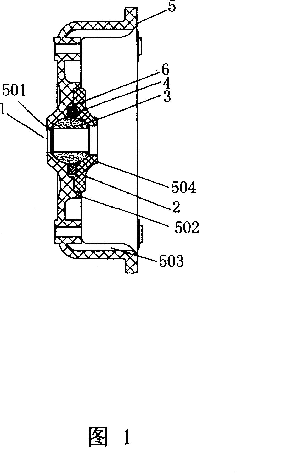 Method for mounting plastic electric machine casing and bearing device