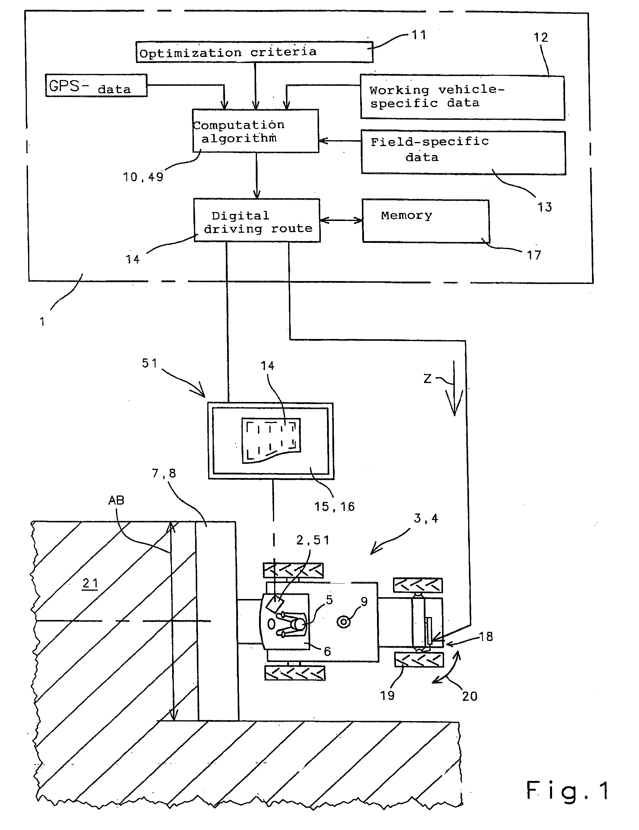 Route planning system and method for agricultural working machines