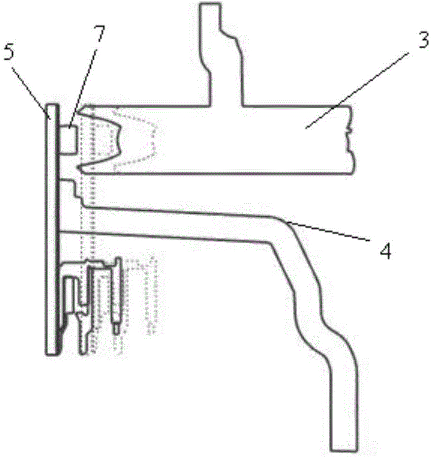 Automobile tail lamp functional module and LED circuit board installation method thereof